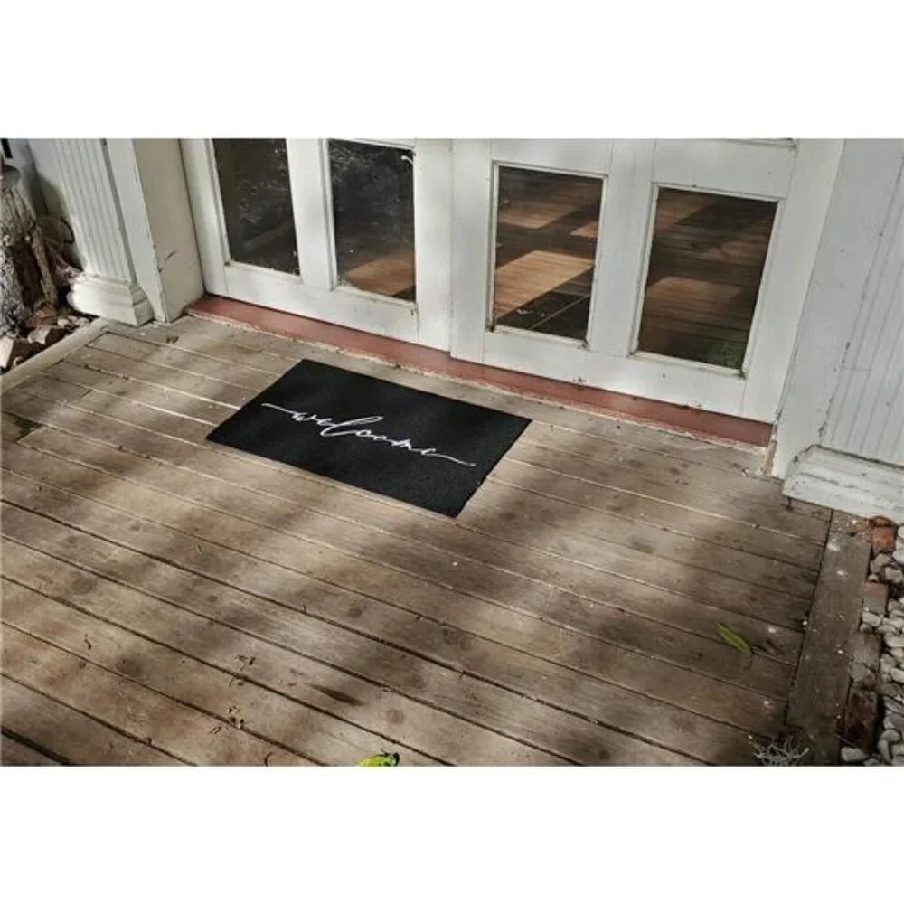 Welcome Mat Door Mats Outdoor with Non Slip Rubber Backing Front Door Mat